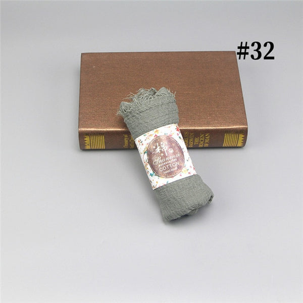 wholesale price 70*180cm women muslim crinkle hijab scarf femme musulman soft cotton headscarf islamic hijab shawls and wraps