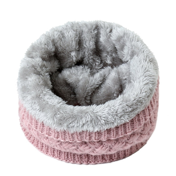 2019 winter warm scarf for women knitted neck scarves rings plush children men's collar ring female foulard neckerchief
