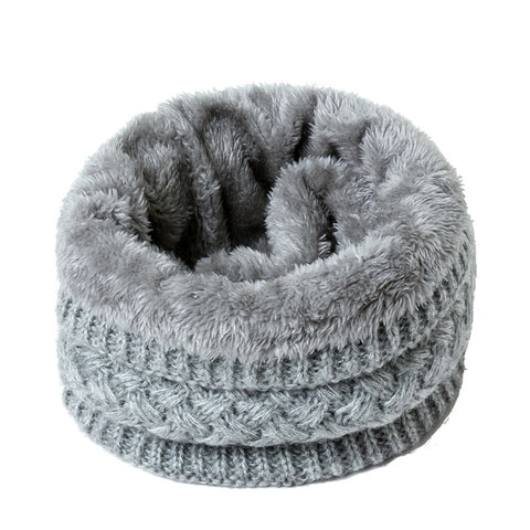 2019 winter warm scarf for women knitted neck scarves rings plush children men's collar ring female foulard neckerchief