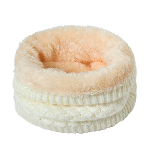 2019 winter warm scarf for women knitted neck scarves rings plush children men's collar ring female foulard neckerchief