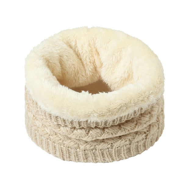 2019 winter warm scarf for women knitted neck scarves rings plush children men's collar ring female foulard neckerchief