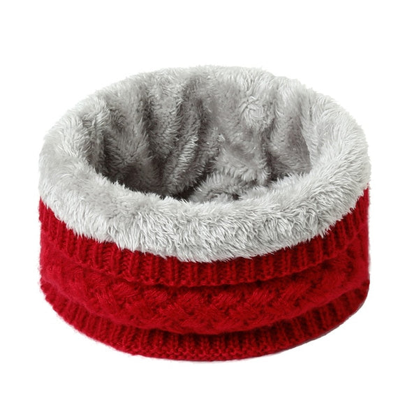 2019 winter warm scarf for women knitted neck scarves rings plush children men's collar ring female foulard neckerchief