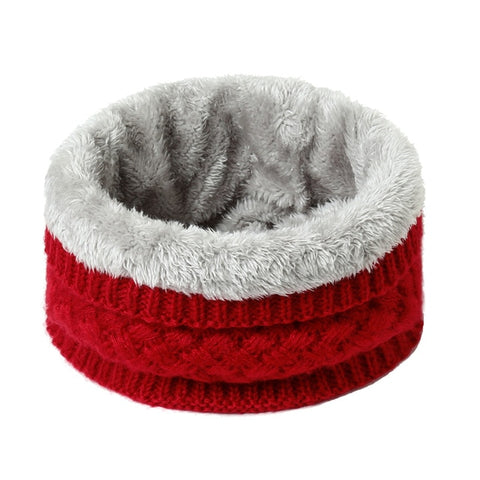 2019 winter warm scarf for women knitted neck scarves rings plush children men's collar ring female foulard neckerchief