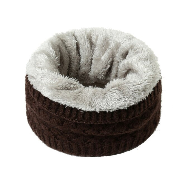 2019 winter warm scarf for women knitted neck scarves rings plush children men's collar ring female foulard neckerchief