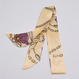 Small Silk Scarf For Women 2019 New Print Handle Bag Ribbons Brand Fashion Head Scarf Small Long Skinny Scarves Wholesale - THE PLACE TO BE !!