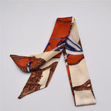 Small Silk Scarf For Women 2019 New Print Handle Bag Ribbons Brand Fashion Head Scarf Small Long Skinny Scarves Wholesale - THE PLACE TO BE !!