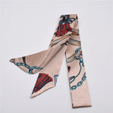 Small Silk Scarf For Women 2019 New Print Handle Bag Ribbons Brand Fashion Head Scarf Small Long Skinny Scarves Wholesale - THE PLACE TO BE !!