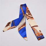 Small Silk Scarf For Women 2019 New Print Handle Bag Ribbons Brand Fashion Head Scarf Small Long Skinny Scarves Wholesale - THE PLACE TO BE !!