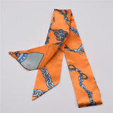 Small Silk Scarf For Women 2019 New Print Handle Bag Ribbons Brand Fashion Head Scarf Small Long Skinny Scarves Wholesale - THE PLACE TO BE !!