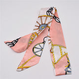 Small Silk Scarf For Women 2019 New Print Handle Bag Ribbons Brand Fashion Head Scarf Small Long Skinny Scarves Wholesale - THE PLACE TO BE !!