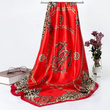 Fashion Shawl Scarf For Women Print Silk Satin Hijab Scarfs Female 90cm*90cm Luxury Brand Square Shawls Scarves For Ladies 2019 - THE PLACE TO BE !!