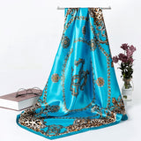 Fashion Shawl Scarf For Women Print Silk Satin Hijab Scarfs Female 90cm*90cm Luxury Brand Square Shawls Scarves For Ladies 2019 - THE PLACE TO BE !!