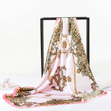 Fashion Shawl Scarf For Women Print Silk Satin Hijab Scarfs Female 90cm*90cm Luxury Brand Square Shawls Scarves For Ladies 2019 - THE PLACE TO BE !!