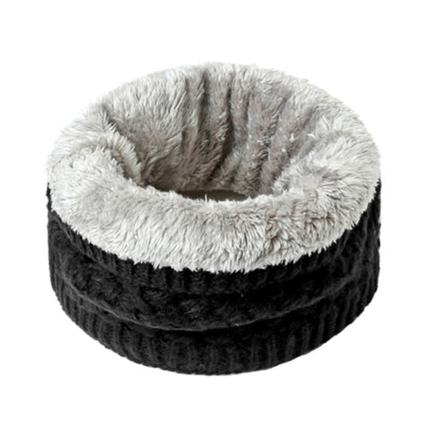2019 winter warm scarf for women knitted neck scarves rings plush children men's collar ring female foulard neckerchief