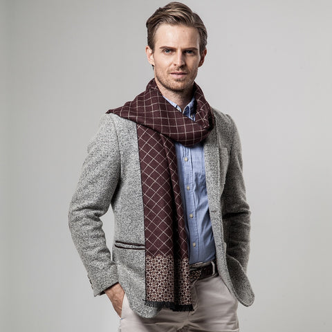 [Peacesky]2019 New Brand Winter Men's Plaid Cashmere Scarf Men Scarves Free Shipping YH101 - THE PLACE TO BE !!