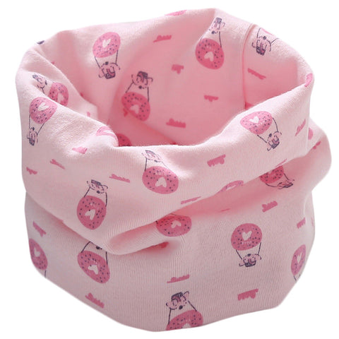 Spring Autumn Children's Cotton Scarf Baby Kids Scarf Winter Boys Girls Cartoon Scarves Child Collar O Ring Magic Neckerchief