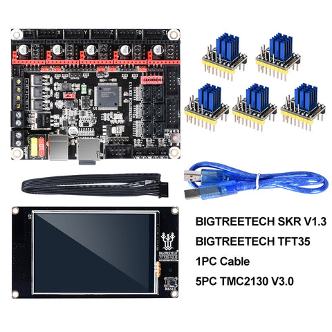 BIGTREETECH SKR V1.3 Smoothieboard 32Bit+TFT35 V2.0 Touch Screen+BLtouch+TMC2130 spi TMC2208 UART 3D Printer Parts vs MKS GEN L - THE PLACE TO BE !!
