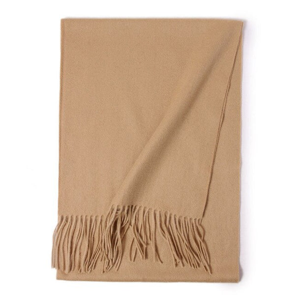 CAVME TOP Grade 100% Cashemere Scarf for Girls Boy Kids Red Christmas Solid Color Scarves Gift 28*180cm 120g CUSTOM Letter