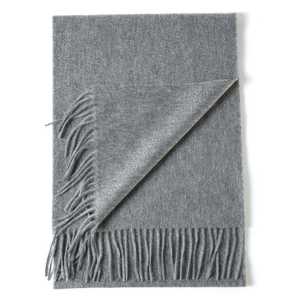 CAVME TOP Grade 100% Cashemere Scarf for Girls Boy Kids Red Christmas Solid Color Scarves Gift 28*180cm 120g CUSTOM Letter