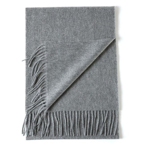 CAVME TOP Grade 100% Cashemere Scarf for Girls Boy Kids Red Christmas Solid Color Scarves Gift 28*180cm 120g CUSTOM Letter