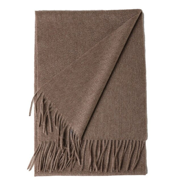 CAVME TOP Grade 100% Cashemere Scarf for Girls Boy Kids Red Christmas Solid Color Scarves Gift 28*180cm 120g CUSTOM Letter