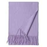 CAVME TOP Grade 100% Cashemere Scarf for Girls Boy Kids Red Christmas Solid Color Scarves Gift 28*180cm 120g CUSTOM Letter - THE PLACE TO BE !!