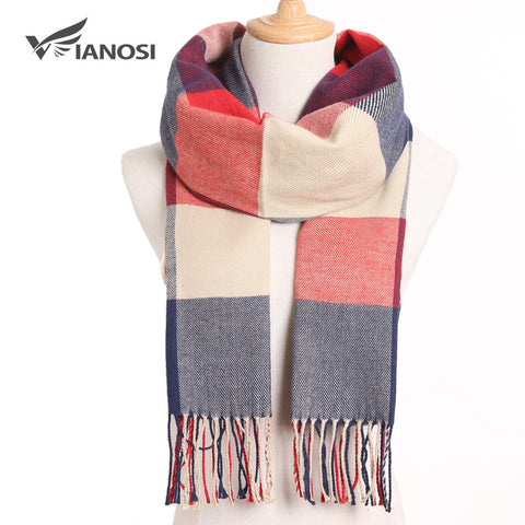 [VIANOSI] 2019 Plaid Winter Scarf Women Warm Foulard Solid Scarves Fashion Casual Scarfs Cashmere Bufandas Hombre - THE PLACE TO BE !!