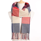 [VIANOSI] 2019 Plaid Winter Scarf Women Warm Foulard Solid Scarves Fashion Casual Scarfs Cashmere Bufandas Hombre - THE PLACE TO BE !!