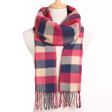 [VIANOSI] 2019 Plaid Winter Scarf Women Warm Foulard Solid Scarves Fashion Casual Scarfs Cashmere Bufandas Hombre - THE PLACE TO BE !!