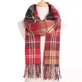 [VIANOSI] 2019 Plaid Winter Scarf Women Warm Foulard Solid Scarves Fashion Casual Scarfs Cashmere Bufandas Hombre - THE PLACE TO BE !!