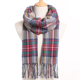 [VIANOSI] 2019 Plaid Winter Scarf Women Warm Foulard Solid Scarves Fashion Casual Scarfs Cashmere Bufandas Hombre - THE PLACE TO BE !!
