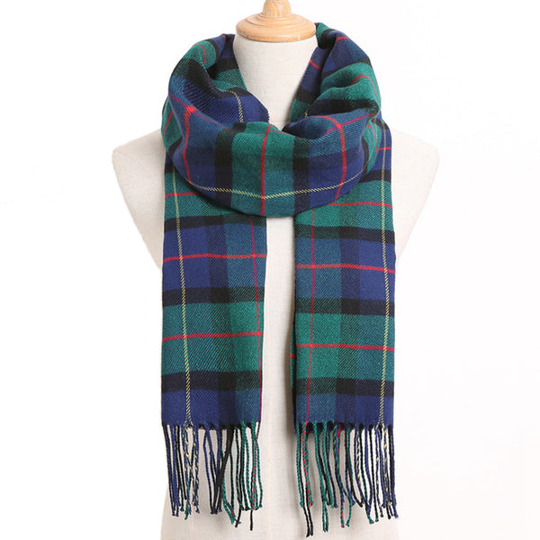 [VIANOSI] 2019 Plaid Winter Scarf Women Warm Foulard Solid Scarves Fashion Casual Scarfs Cashmere Bufandas Hombre