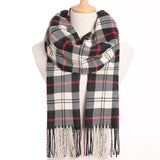 [VIANOSI] 2019 Plaid Winter Scarf Women Warm Foulard Solid Scarves Fashion Casual Scarfs Cashmere Bufandas Hombre - THE PLACE TO BE !!