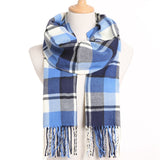 [VIANOSI] 2019 Plaid Winter Scarf Women Warm Foulard Solid Scarves Fashion Casual Scarfs Cashmere Bufandas Hombre - THE PLACE TO BE !!