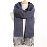[VIANOSI] 2019 Plaid Winter Scarf Women Warm Foulard Solid Scarves Fashion Casual Scarfs Cashmere Bufandas Hombre - THE PLACE TO BE !!