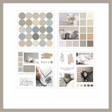 Mohamm Handbook Series Kawaii Cute Sticker Custom Stickers Diary Stationery Flakes Scrapbook 4PCS Decorative Stickers