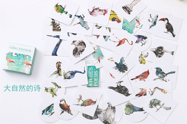 40 Pcs/Pack Kawaii Flowers Pattern Decoracion Diary Christmas Stickers Scrapbooking Stationery Sticker Student Supplies