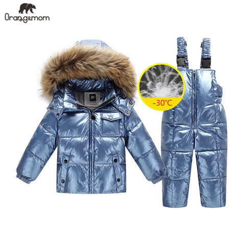 2019 orangemom Russia winter jacket for girls boys coats & outerwear , warm duck down kids boy clothes shiny parka ski snowsuit - THE PLACE TO BE !!