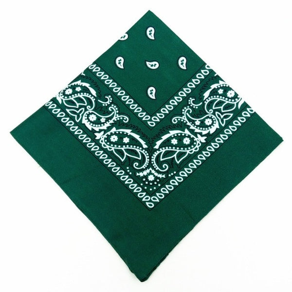 Unisex Men Women Cotton Bandana Hairband Cowboy Mens Biker Sports Headwear Wrist Hairwrap Double Sided Head Wrap Scarf Paisley