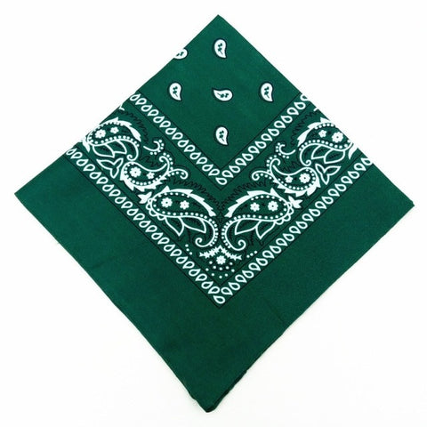 Unisex Men Women Cotton Bandana Hairband Cowboy Mens Biker Sports Headwear Wrist Hairwrap Double Sided Head Wrap Scarf Paisley