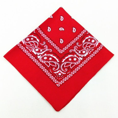 Unisex Men Women Cotton Bandana Hairband Cowboy Mens Biker Sports Headwear Wrist Hairwrap Double Sided Head Wrap Scarf Paisley