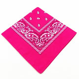 Unisex Men Women Cotton Bandana Hairband Cowboy Mens Biker Sports Headwear Wrist Hairwrap Double Sided Head Wrap Scarf Paisley - THE PLACE TO BE !!