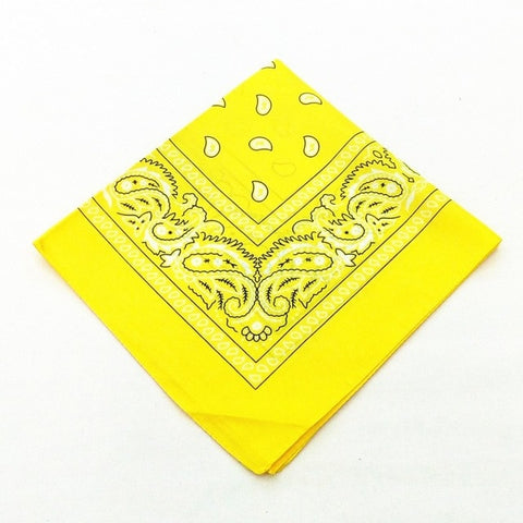 Unisex Men Women Cotton Bandana Hairband Cowboy Mens Biker Sports Headwear Wrist Hairwrap Double Sided Head Wrap Scarf Paisley