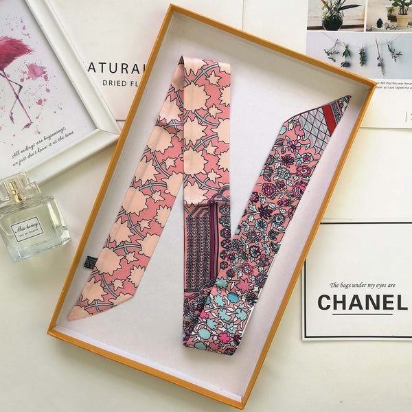 Brand Luxury 6colors Women Sharp-angled Scarf Water Glass Cup Prints Long Wraps Scarves Shawl Handkerchief Bag Decor