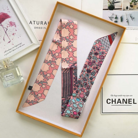 Brand Luxury 6colors Women Sharp-angled Scarf Water Glass Cup Prints Long Wraps Scarves Shawl Handkerchief Bag Decor - THE PLACE TO BE !!