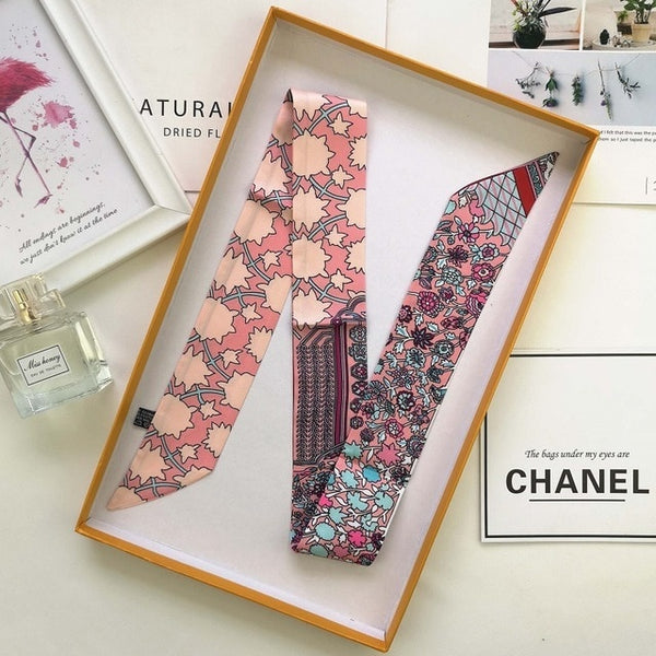 Brand Luxury 6colors Women Sharp-angled Scarf Water Glass Cup Prints Long Wraps Scarves Shawl Handkerchief Bag Decor