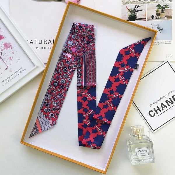 Brand Luxury 6colors Women Sharp-angled Scarf Water Glass Cup Prints Long Wraps Scarves Shawl Handkerchief Bag Decor