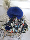 Girls Boys Real Fur Parka Graffiti Winter Warm Jacket Children Clothes Natural Raccoon Fur Hood Coat Real Rabbit Fur liner TZ373 - THE PLACE TO BE !!