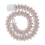 TOPGRILLZ 16mm Miami Big Box Clasp Cuban Chain Heavy Necklace Iced Out Cubic Zircon Bling Hip hop for Men Jewelry - THE PLACE TO BE !!