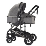 3 in 1 Multifunctional Baby Stroller Folding Carriage High Landscape Gold Red Baby Stroller Newborn Stroller Mother Assistant - THE PLACE TO BE !!